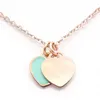 дизайнерское ожерелье сердце ожерелье ледяной кулон ожерелье дизайнер для женщин бесплатная доставка Дешевая версия не выцветает бестселлер