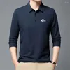 MARK MODY MODY MARKA NEPA LONG SLEEVED POLO SHIRT Wiosna i jesień wysokiej jakości/koreańska wersja/Men's Business Casual