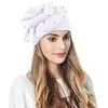 Ball Caps Damen Casual Big Flowers Solid Head Hat Cap Kopfbedeckung Muslim Turban Slouchy B Baseball Herren Tailliert