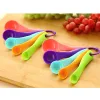 5st Set Colorful Measuring Spoon Tool Plastic 1 ml 15 ml Mätskedar Sockermått Scoop Kitchen Cake Baking Scoops Set Th1187