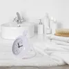 Настенные часы, цифровые настольные часы для ванной, водонепроницаемые, простой декор, бесшумные, подвесные, белые, водонепроницаемые