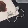 Pendientes colgantes joyería de aleación de Zinc gota de leopardo grande para mujeres pendientes de mujer joyería larga forma Animal regalo de novia