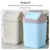 Waste Bins Plastic Swing Lid Bin Home Rubbish Waste Dustbin Large Capacity Kitchen Garbage Basket Container Wastebasket Trash Can 231031