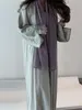 Etniska kläder ramadanska afrikanska klänningar för kvinnor muslimska kimono abaya dubai kalkon islam blygsam klänning niqab jalabiya robe femme musulmane