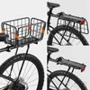 Bike Baskets WEST BIKING Bicycle Rear Luggage Rack Cargo Basket Quick Release Adjustable Trunk With Reflector Straps 231030