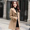 Frauen Wollmischungen Herbst Winter Frauen Wollmantel Schlanke Windjacke Mäntel Weibliche Mode Gelbe Wollmischungen Jacken Weibliche Oberbekleidung Mujer Mantel 231030