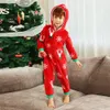 Family Matching Outfits Merry Christmas Winter Pajamas Set Lattice Print for Parentchild Clothes Sleepwear 231030