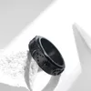 8 mm Edelstahl-Ring für Herren, Mond, Stern, Sonne, Statement-Ring, Boho-Schmuck für Damen und Herren