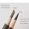 Eyebrow Enhancers 2pcs HaoZhuang Mist Eyebrow Pencil Trendy Wooden Eyebrow Brush Waterproof Brown Black Eyebrow Enhancement Makeup Wholesale 231031