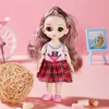 Dolls Doll Girl Toy Mini Ruchable Joint Baby 3D Piękne zabawki dla dziewcząt Ubrania ubrania 112 Modne 17 cm Prezenty 231031