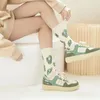 Women Socks Spring And Summer Desert Lake Reverse Wear Fur Medium Tube Cotton Personalized Fashion Couple