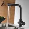 Kitchen Faucets Filter Deck Mounted Mixer Tap 360 Rotation with Water Purification Features Crane For WF0175 231030