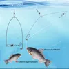 5pcs Automatische Angelhakenauslöser aus Edelstahl Spring Fishhook Bait Catapult automatisch Fischereizubehör Fischereihooks Accessoires