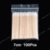 100/300pcs drewniany wacik manicure czyste pączki pączki końcówka drewniana bawełniana głowa wymazu manicure detale korektor paznokci paznokci gwóźdź