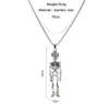 Skeleton Pendant Necklace Halloween Cool Girlfriends Gift Stainless Steel Necklaces for Mens Woman Jewelry Top Quality