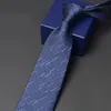 Bow Ties High Quality 8cm Wide Tie för män Business Work Slits Men's Fashion Casual Blue Ties Male Formal Dress Shirt Neck Tie 231031