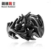 Cluster Rings Steel Soldier Wholesale Fashion Jewelry Dragon Men High Quality Stainless USA UK Russian Brazil