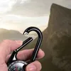 Utomhus prylar CARABINER MINI COMPASS MUTITOOL Navigation Tools ryggsäck Travel Vandring Key Chain Clip