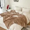 Dekens Bucephalus Bed Zacht Comfortabel Gezellig Luxe Effen Zwart Velours Gooi Deken Voor Bank Draagbare Reizen Flanel Cover 231030