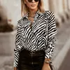 Damesblouses Intellectuele stijl Hong Kong Retro 2023 overhemd Lente Lange mouw Digitaal printen Elegante knop voor dames