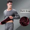 Mens Thermal Underwear the for Men Women Long Johns Winter Thermo Shirtpants Set Warm Thick Fleece 231031