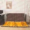 Couvertures Velvet Lettre Couverture Home Office Sofa Nap Marque de mode Couverture de voyage sans boîte