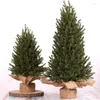 Dekoracje świąteczne 45/60/75 cm zaszyfrowane wysokiej jakości płatek śniegu Flocking Tree El Chrismas Pino de Navidad