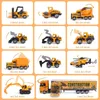 Diecast Model Big Construction Trucks Zestaw Mini Ald Car 1 64 Scale Toys Pojazdy Inżynieria ciężarówek dla dzieci 231030