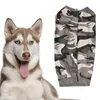 Hundekleidung Haustier Recovery Outfit Hochelastisches Tarndruck-Druck Jumpsuit Pyjama Kleid Weste Wrap für kleine mittelgroßen großen Hunden Katzen