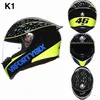 AA Designer Helmet pełna twarz otwarta twarz motocykl AGV Hełm Włochy Rossi Limited K5s AgVk1 Mężczyznik Motocykl dla dorosłych Pełny hełm Ochrona przed upadkiem Yi carc pq1u