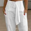 Pantaloni da donna Donna Elegante Moda Matita estiva Casual Y2K Cintura a vita alta Tasca Pantaloni lunghi Streetwear