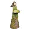 Garden Decorations Fairy Tale Forest Girl Bird Feeder Resin Crafts Outdoor Statue Lawn Decoration Ornament