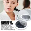 Kompakt UV Sunscreen Testkamera LED Cosmetic Mirror SunCream Device Skin Mirror Makeup Condition Detection Effektivitet Suncream 231030