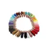 20-60pcs/lote 38mm Tassel Tamels de couro vintage Fringe para pingente de macramamento Purl para jóias DIY Fazendo suprimentos Acessórios