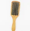 MOQ Customize LOGO Square Paddle Hair Brush with Soft Cushion Detangling Flat Hygienical Barber Shop Air Brushes Comb