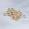 20PCS 14K Couleur Or Plaqué Laiton Anneaux Fermés 4MM 5MM 6MM Accessoires de Bijoux Fabrication de Fournitures Fabrication de BijouxRésultats de Bijoux Composants