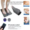 Foot Massager USB Fjärr EMS Pulse Sole Pad Electric Charging Minij Intelligent Massage Instrument Fysioterapimotor 231030