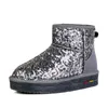 Dameslaarzen Snowboots Zwart blauw Klassiek katoen Korte laarsjes Dames Dameslaarsjes glitter Winter Warme Schoenen 36-40