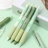 Gel Pens Green Press Quick Drying Sponge Protect Finger Black Writing Tool Office School Supplies Forest Style