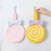 Towel Hangable Hand Lollipop Cartoon Shape Coral Velvet Absorbent Soft Cute Children's