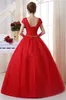 Robes De Quinceanera Princesse Paillettes Cristal Dentelle Tulle Robe De Bal À Lacets Scoop Grande Taille Doux 16 Débutante Fête D'anniversaire Robes De 15 Anos Q11