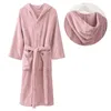 Towel Adult Hooded Nightdress Autumn And Winter Terry Bathrobes Pajamas Cotton Long Sleeved Dressing Gowns Loungewear El SPA