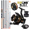 Fishing Accessories Sougayilang Feeder Rod Reel Set 3.0m Carp and 5.1 5.5 1 Speed Gear Ratio Max Drag 10kg for Bass Pike Trout 231030