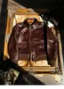 Heren leer kunstleer ongecoat met olie gewaxt zacht rundleer A2 pilot klassieke militaire stijl lente herfst leren jas 231030