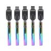 Vertex 350mAh Rainbow Color Battery Förvärm Vape Pen Batterier Blister USB -laddningssatser Variabel spänning E CIGS