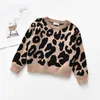 Пуловер Emmababy, детские свитера для маленьких мальчиков, леопардовый вязаный повседневный детский топ с длинными рукавами, одежда для маленьких мальчиков и девочек 231030