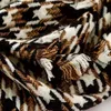 Sjaals 2021 nieuwe kameelbruine high-end kleur Hong Kong-stijl herfst en winter warme sjaal houndstooth Franse sjaal dik Q231031