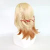 Partyzubehör 50 cm Cos-Haarperücken Leinengold für Halloween