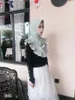 Etniska kläder malaysia flounce hijab för kvinnor muslimsk omedelbar stil slitage direkt islamisk arabiska halsduk sjalar turban