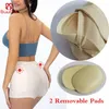 GUUDIA Verwijderbare Pads vrouwen Hip Butt Lifter Jongen Shorts Spons Gevoerde Body Shaper Enhancer Controle Slipje Push Up265w